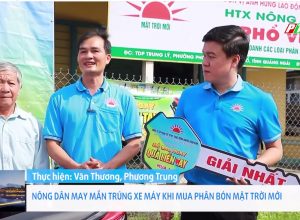 📢📢📢Nông dân may mắn trúng xe máy khi mua phân bón Mặt Trời Mới tại Quảng Ngãi