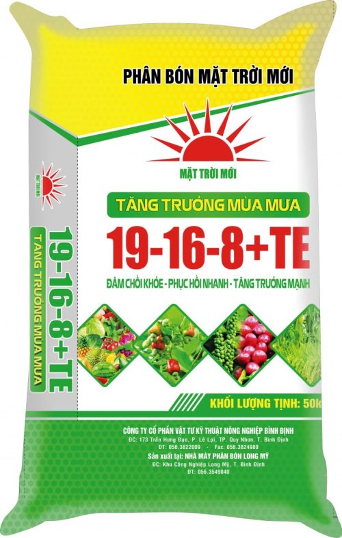 NPK 19-16-8+TE (TT MÙA MƯA)