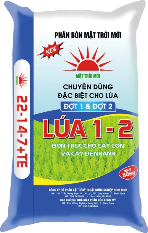 NPK LÚA 1-2 (22-14-7+TE)