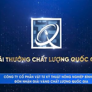 Công ty CP Vật tư Kỹ thuật Nông nghiệp Bình Định nhận giải vàng chất lượng quốc gia