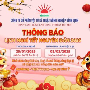 Thông báo nghỉ Tết Nguyên đán Ất Tỵ 2025