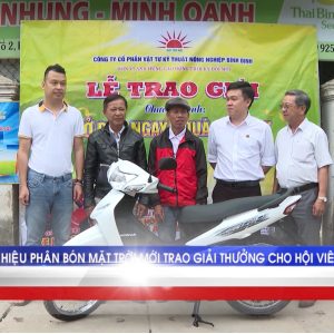 Phân bón Mặt Trời Mới trao giải thưởng cho hội viên nông dân tại Tam Kỳ, Quảng Nam